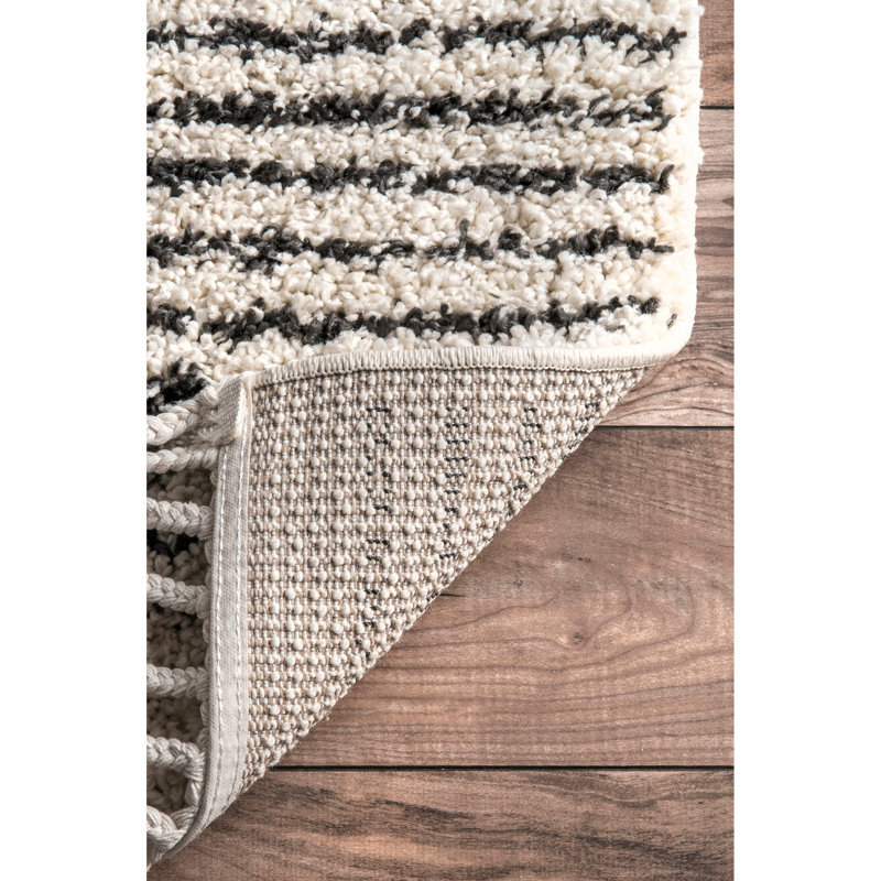 AllModern Marta Black/OffWhite Area Rug & Reviews